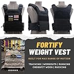 POLYFIT (Fortify) Weighted Vest for Strength and Endurance Training, Rucking, Fitness Workouts, Running, WODs - Image 2