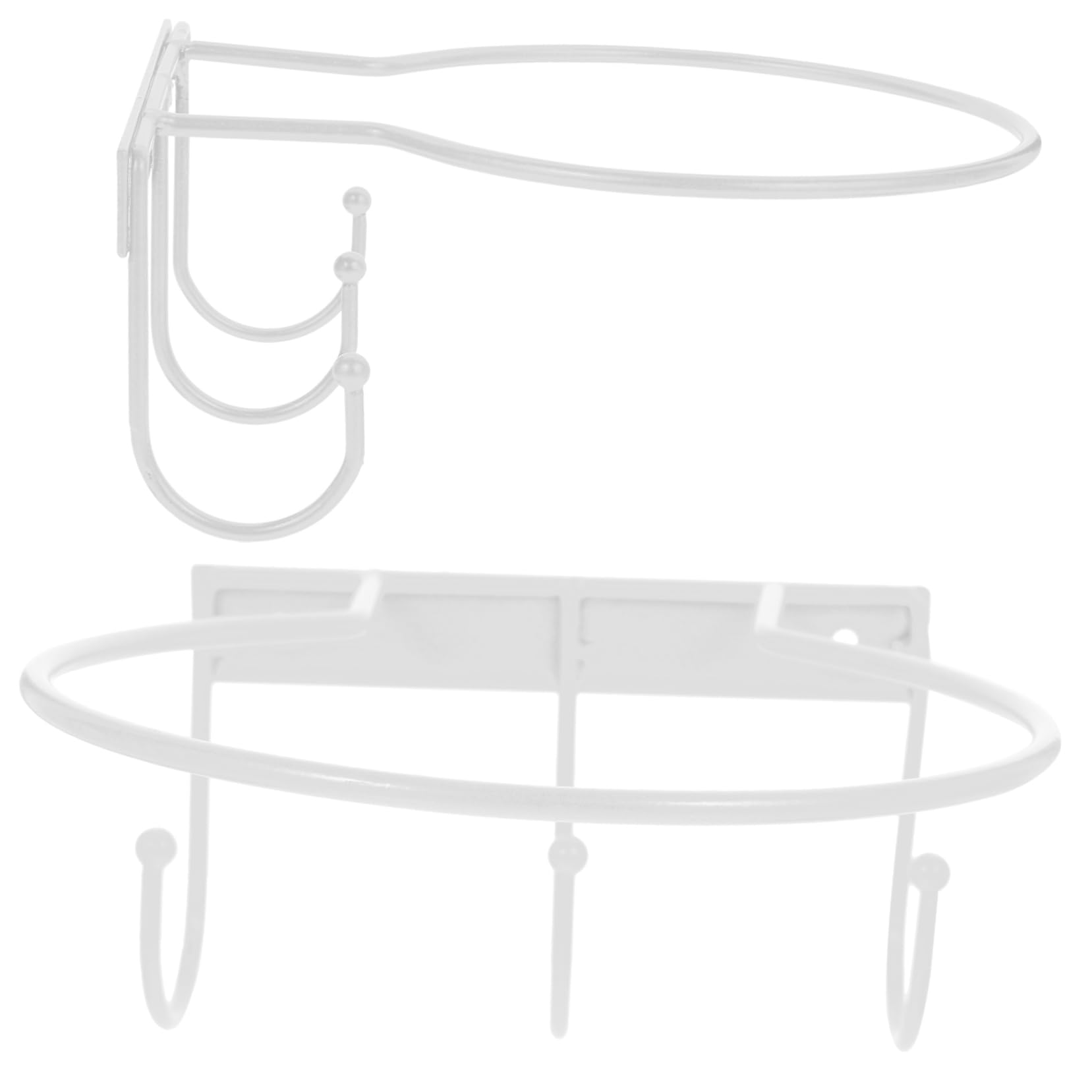 BESPORTBLE 2Pcs Wall Mounted Basketball Display Shelf Durable Soccer Stand for Organizing Sports Balls Multi Purpose Storage for Home and Exhibition Use