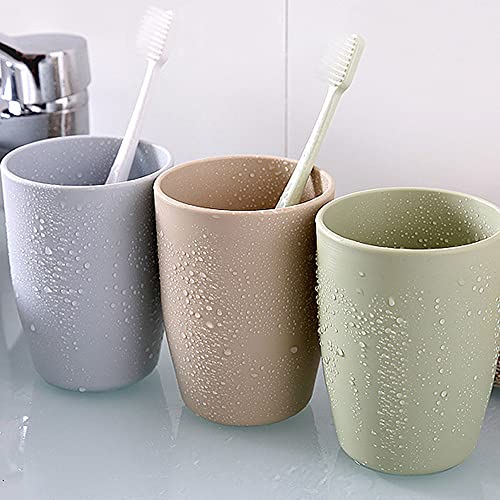 Alinna Bathroom Tumbler Toothbrush Cups 400Ml, 3 Pieces #TOP2