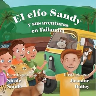 Diseño de la portada del título El Elfo Sandy y Sus Aventuras en Tailandia