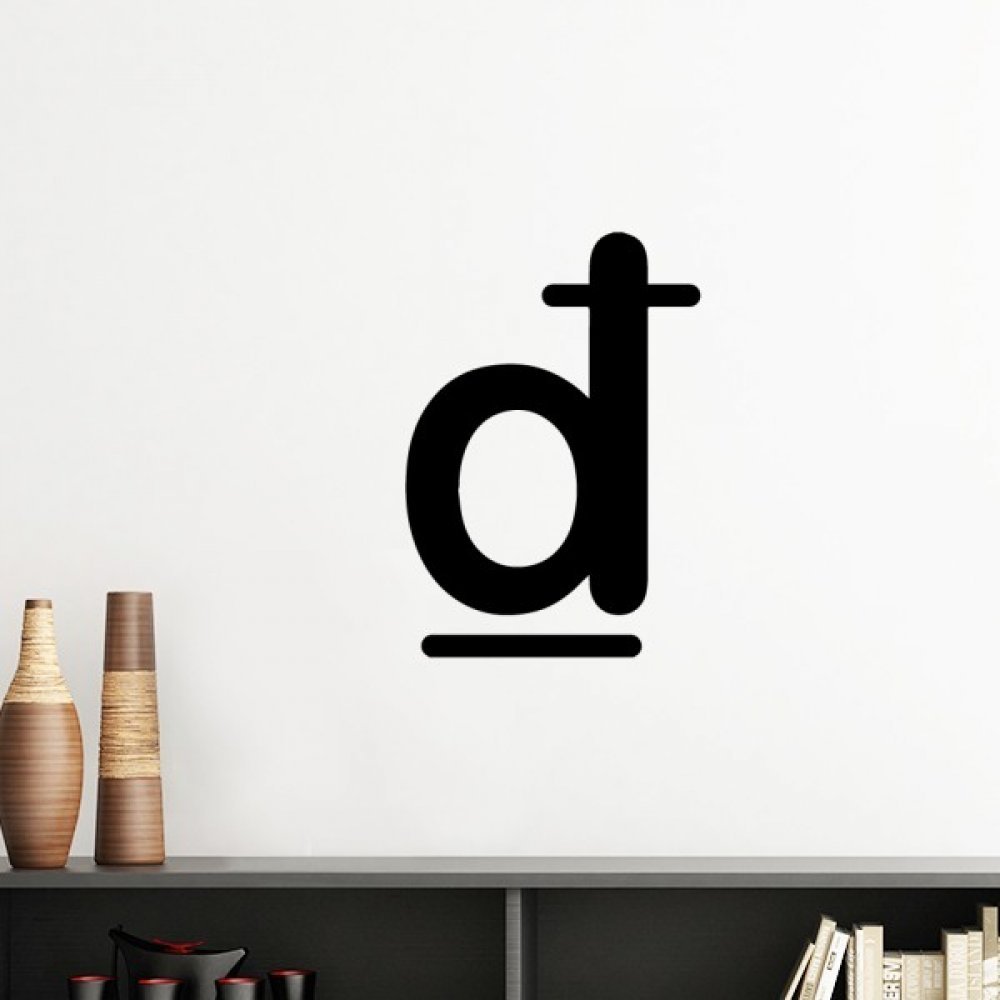 Symbole monétaire Dong Viêt Nam art mural sticker décoratif amovible 60cm