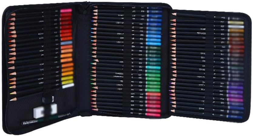 FUOEN 76ピース油絵セットアートカラー鉛筆ツール初心者用絵画用品