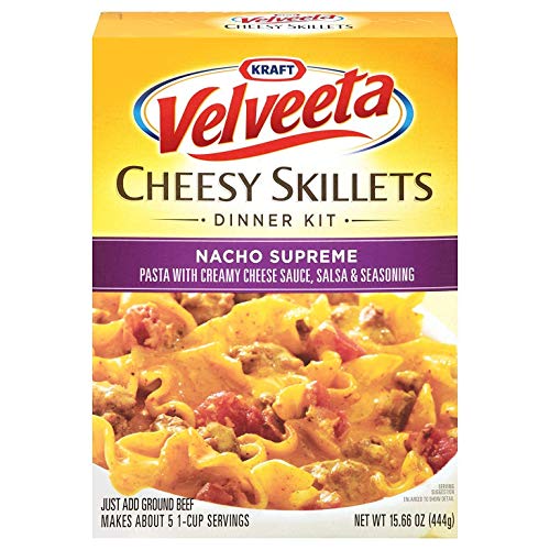 Velveeta Skillets Variety pack of 3 | Kraft Box Dinner Variety Pack | Chicken & Broccoli | Classic Lasagna | Nacho Supreme | Snack Fun Shopping Pad