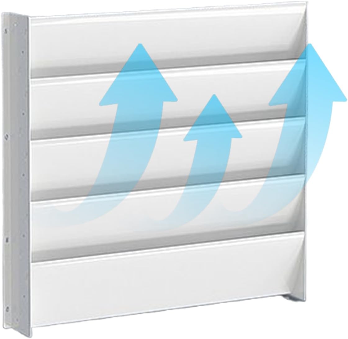 Air Deflector for Wall Ac Unit - Outdoor Unit Blowing Grille - Deflector Cover for Panels Vents Duct Heater Floor Wall Window Home