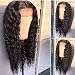 Helene Curly Wigs Glueless Lace Front Wigs Long Narural Curly High Density Synthetic Lace Wigs For Women With Baby Hair Natural Hairline Realistic Fiber Hair Wig Half Hand Tied 20inch