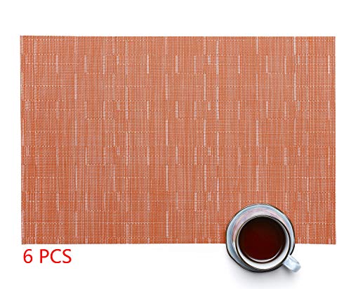Myir Jun PVCCD14 Place Mats, Table Mats Set Of 8 Indoor Placemats Washable Non-Slip Heatproof Woven Placemats thumb #6