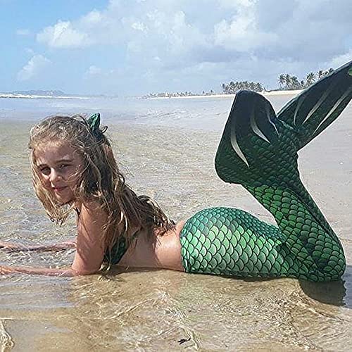 Kit Cauda de Sereia Viamar Verde - Tamanhos 4, 6, 8, 10, 12 e 14 - Cauda de Sereia Funcional com Biq