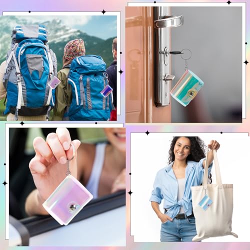 Álbum de fotos pequeño de 2 pulgadas contra arañazos almacenamiento portátil transparente 7