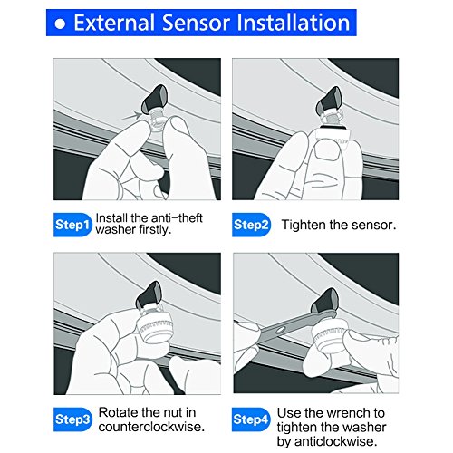 Onewell TPMS Waterproof Lightning-Proof General Wireless Motorcycle Tire Pressure Monitoring System for Two-Wheeled Motorcycle