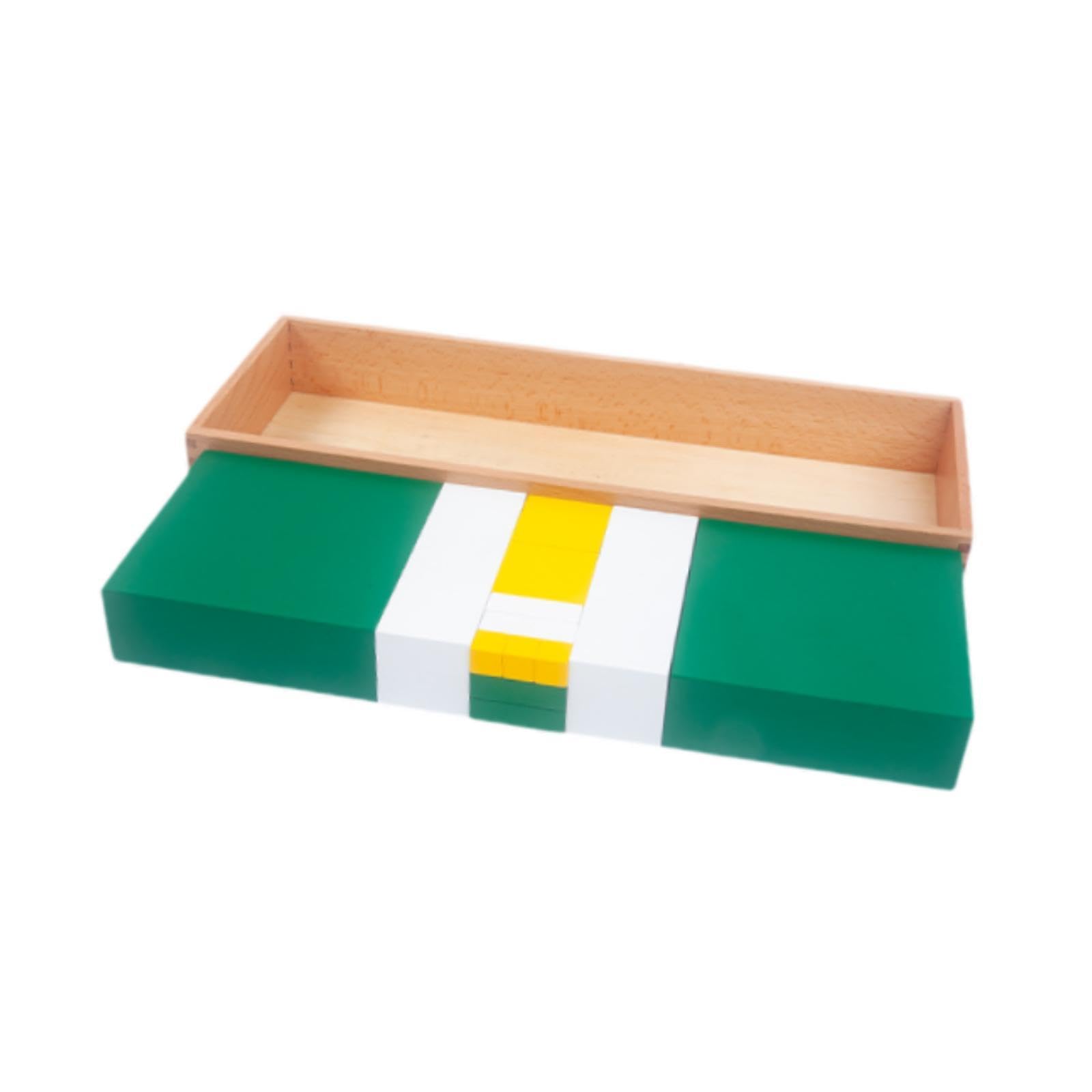 Cubo Binomiale, Giocattoli Sensoriali Educativi, Blocchi di Legno per Bambini, 42,6x15,6x5 cm