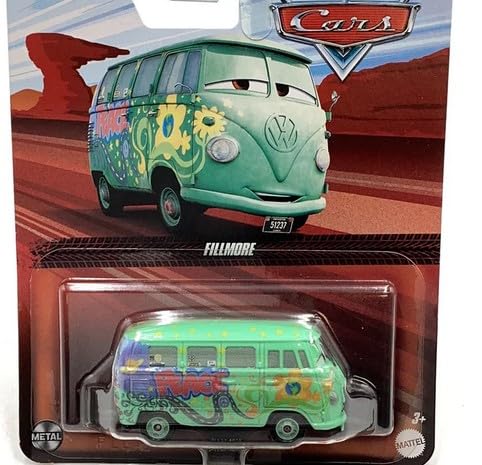 Hot Wheels Monster Trucks Pixar Cars Fillmore, Metal 1:55 Scale