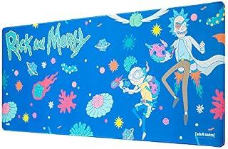Erik Official Rick And Morty XXL Mouse Mat - Desk Pad - 31.5" x 13.78" Non-Slip Rubber Base Mouse Pad, Gaming Mouse Pad, Keyboard Mouse Mat - Rick & Morty Gifts