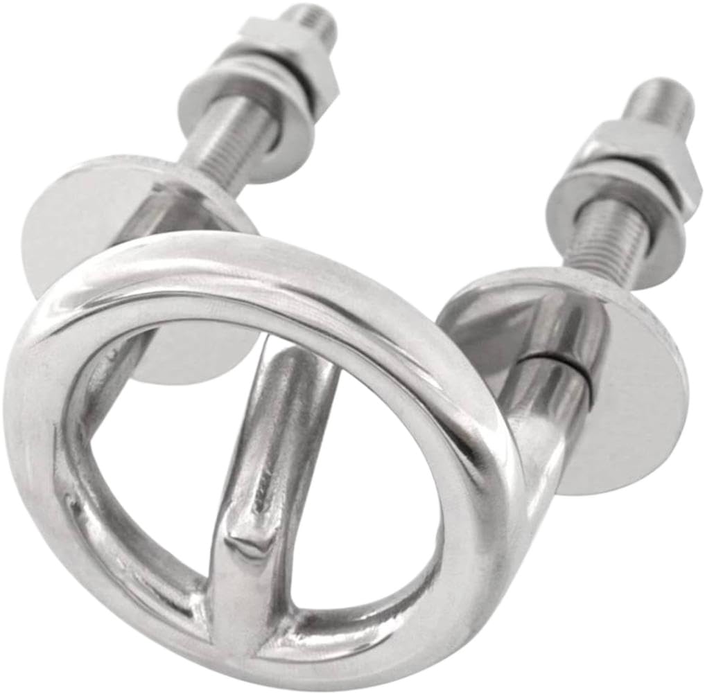 Gancio da Rimorchio per Sci Nautico in Acciaio Inossidabile con Anello da 2-1/2 Pollici Compatibile con ISURE Marine