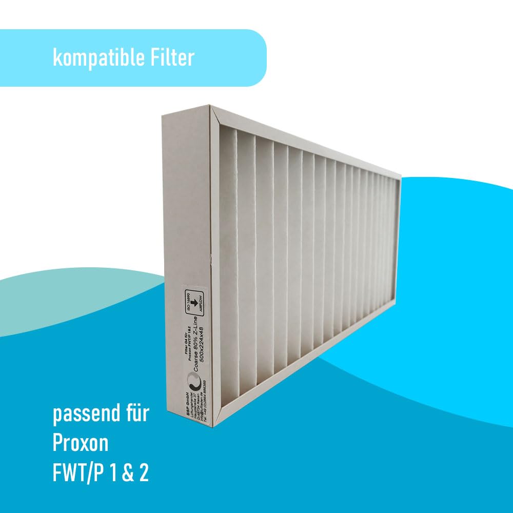I Proxon Kompatibler Filter G4 FWT-1 und FWT-2, Grobstaubfilter für Lüftungsanlage, Ersatzfilter