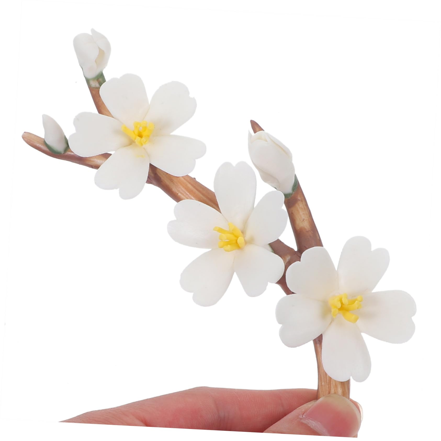 Cabilock 4stücke Handgefertigter Keramischer Räucherstäbchenhalter Blumenast-Form Für Meditation Aromatherapie Und Stilvolle Raumdekoration