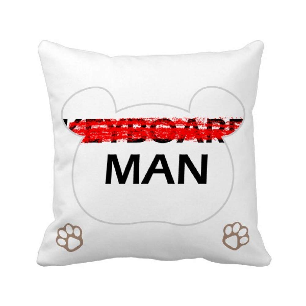 Housse de coussin carrée salon moderne deco bureau geek humour canape
