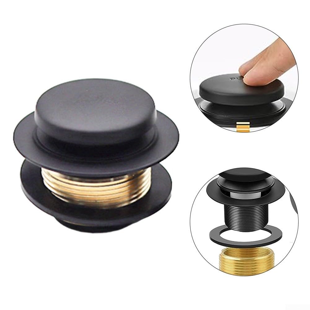 Desagüe de bañera negro, kit de conversión de drenaje de bañera con rosca universal, DA532GKAM308R3U6E9HWO