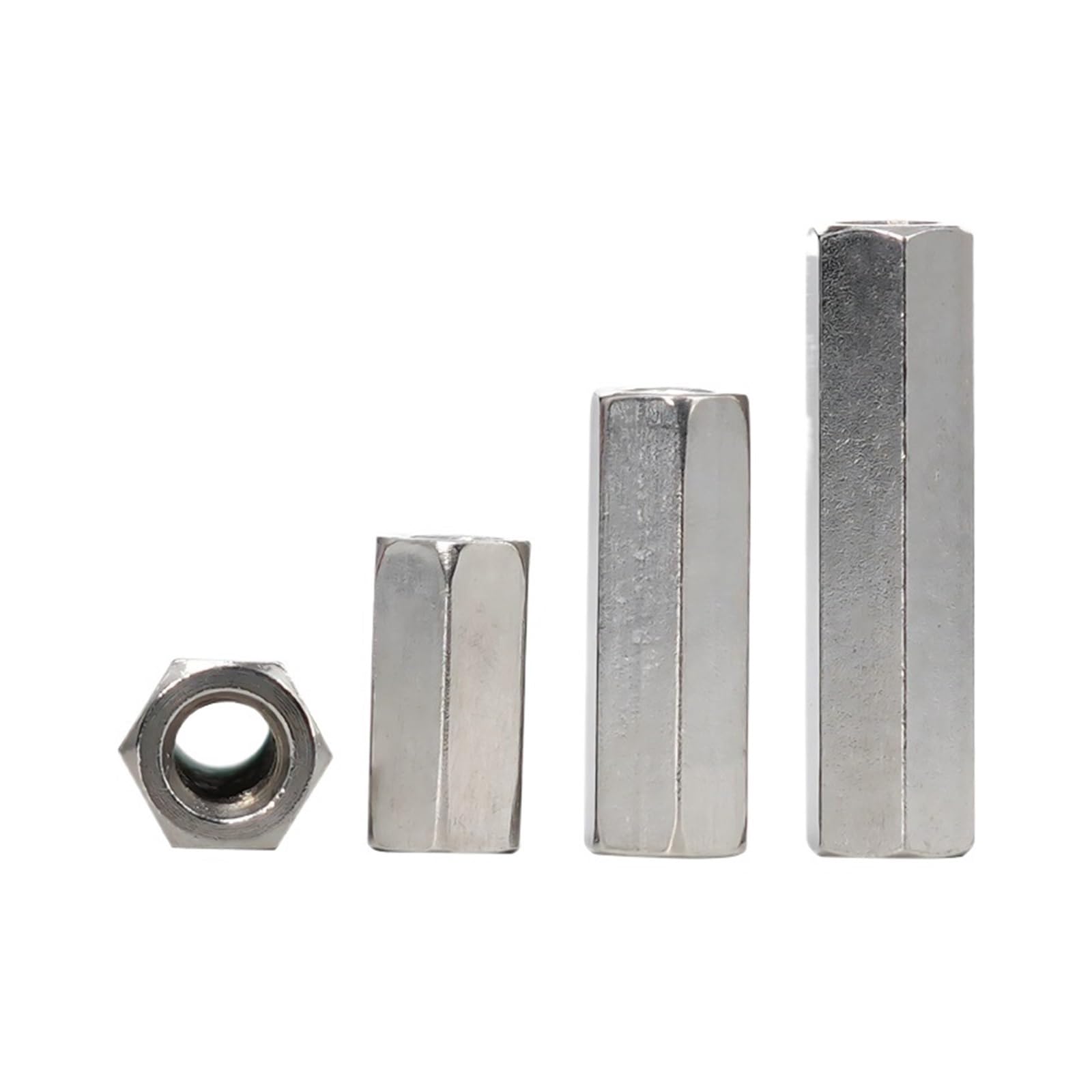 Fine Thread Hex Rod Coupling Nuts M8 M10 M12 Extension Joint Connecting Nut Threaded Bar Stud Standoff(Length 30mm,M12x1.25(S19)-2pcs)