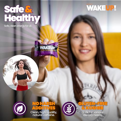 Image of WAKEUP! Caffeinated Peanut B Bites, 1.5 Espressos, Gluten Free, 8 Pack