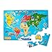 Melissa & Doug- Mappa del Mondo Puzzle da Pavimento, Multicolore, 10446, Brand is, Variation Theme is Style That is Puzzle da Pavimento Mappa del Mondo immagine