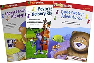 Ultimate Baby Genius 3-Movie Collection DVD - Mozart & Friends Sleepytime / Favorite Nursery Rhymes / Underwater Adventures - coolthings.us