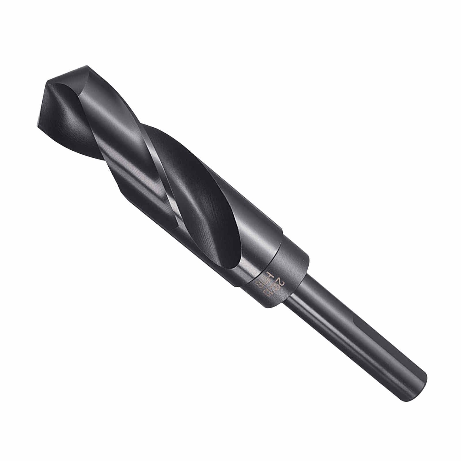 CoCud Drill Bit, 29/32" Cutting Diameter (23.019mm), 1/2" Reduced Shank 3-Flat 4341 HSS Nitriding Black 118° Cutting Angle Bits - (Applications: for Drilling Plastic Wood)