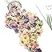 Künstliche Blumen, 100 Stück Gänseblümchen Blütenköpfe, Mini Kunstblumen Seide Kunstblumen Köpfe Deko für Hochzeit Feste Partei Haus DIY Basteln