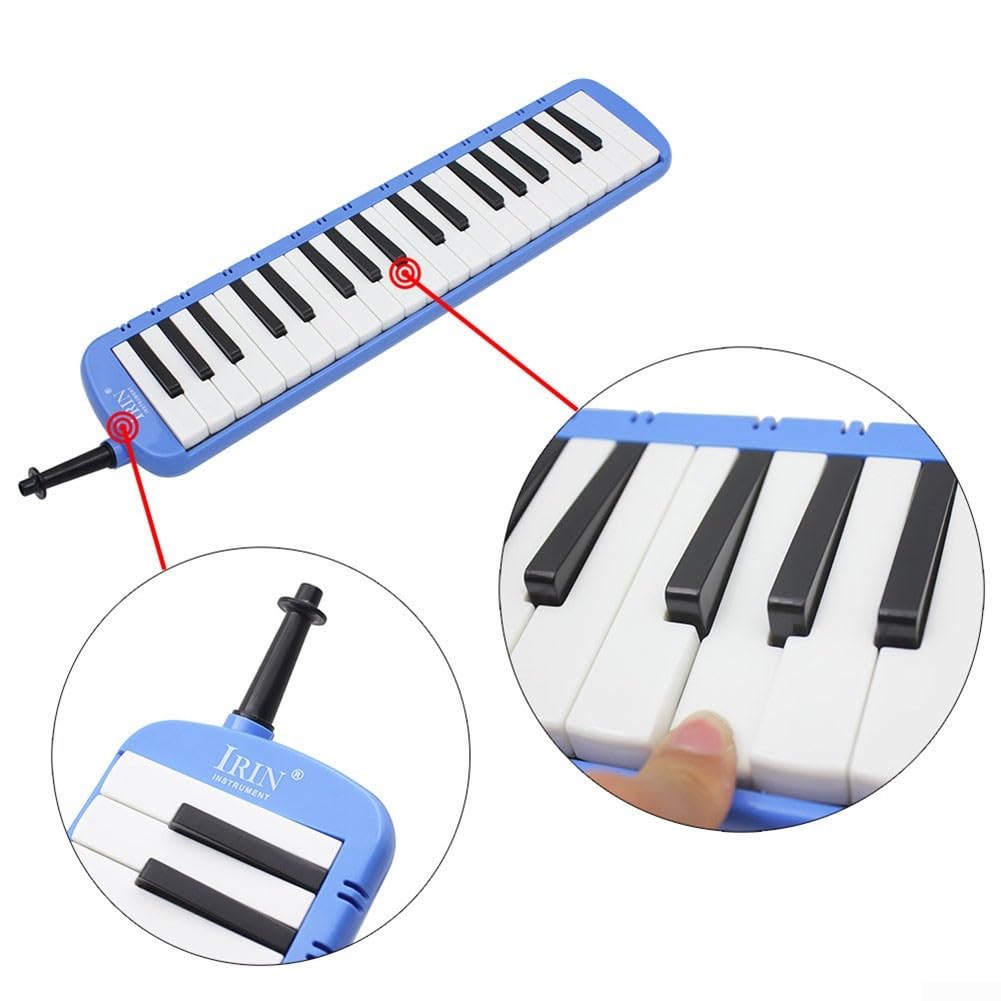 Melodica per principianti con 37 tasti, modi di suonare multiple, comoda borsa per il trasporto ()
