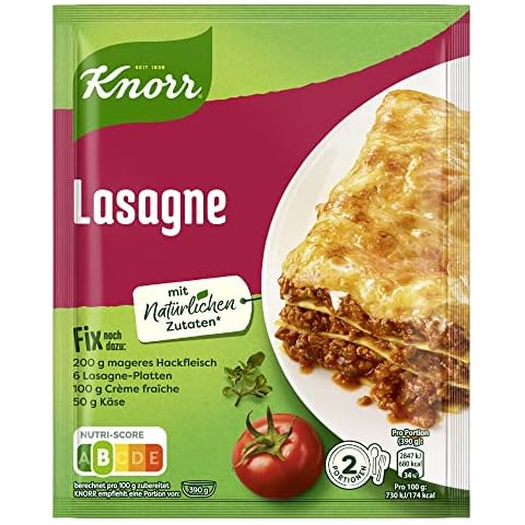 Knorr Fix Würzmischung Lasagne für einen leckeren Auflauf Cover