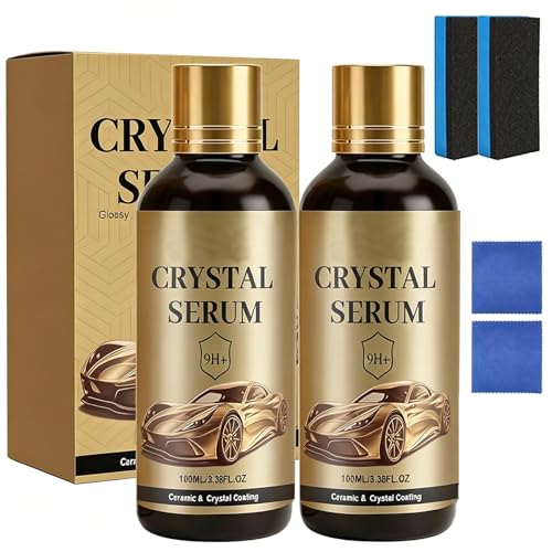 2PCS PTZ Cristal Serum Advanced Graphene Ceramic Coating for Cars | 9H Graphene Ultimate Quick Effect Car Coating Spray for Shine & Protection Nano Coat Restore for Paint Glass & Wheel