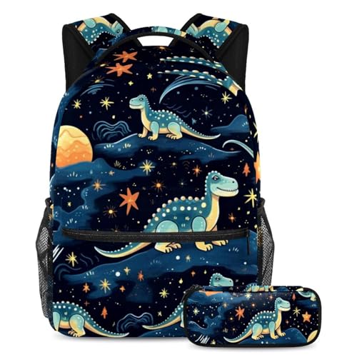 Sac à dos école dinosaure ado fille garçon de grande capacité avec trousse