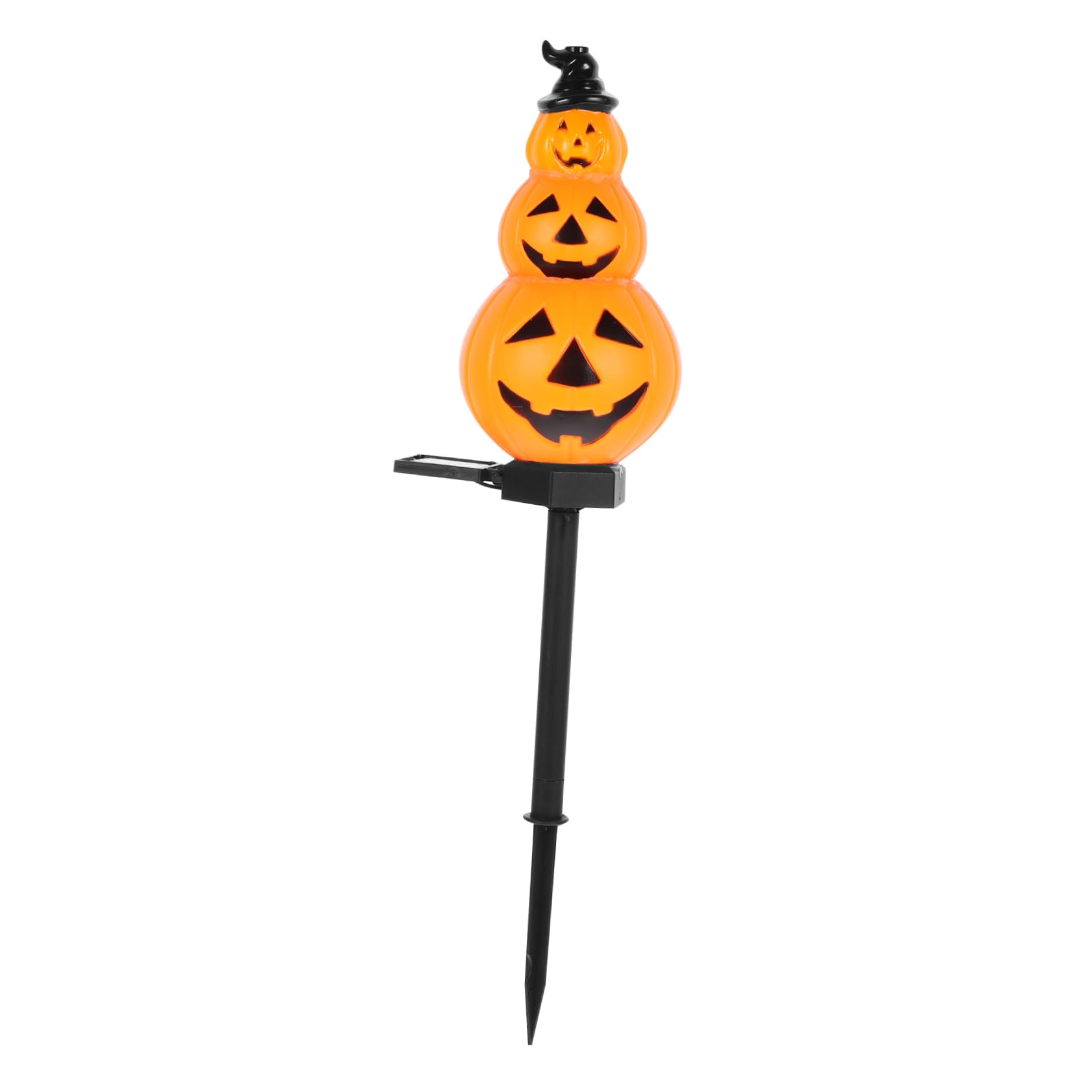 Gogogmee Gourd Pumpkin Lantern Stake Light Solar-Powered Outdoor Halloween Decorations Landscape Lighting