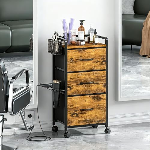 Salon Station for Hair Stylist, Rolling Trolley