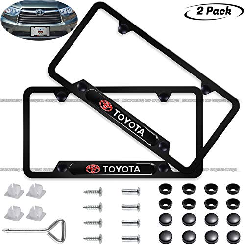 2-Pieces High-Grade License Plate Frame for Toyota,Applicable to US Standard car License Frame (Toyo - //coolthings.us