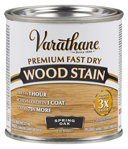 Rust-Oleum Oil-Based Varathane Synthetic Fast Dry Stain for Interior Wood Surface, 236 ml (Spring Oak) (B011VTB38Q) Amazon Price History, Amazon Price Tracker
