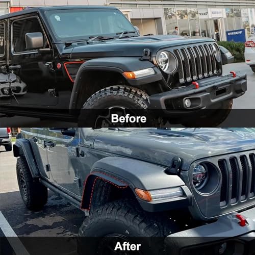 Bande passage roue Jeep Wrangler JL 2018-2023 : kit extension aile évasement voiture