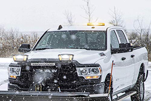 Buyers Products 8891040 Rectangular Multi Mount LED Mini Light Bar, Amber 11 Inch LED Strobe Light Bar with 7 Flash Patterns, Magnetic or Permanent Mount, Emergency Warning Light for Trucks by Buyers Products Company - Image 6