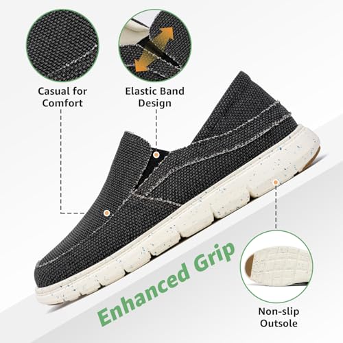 Kelway Mens Slip On Shoes, Arch Support Loafers Orthopedic Casual Boat Shoes/Recycled Outsole/Non-Slip/Breathable/Wide Toe Box4