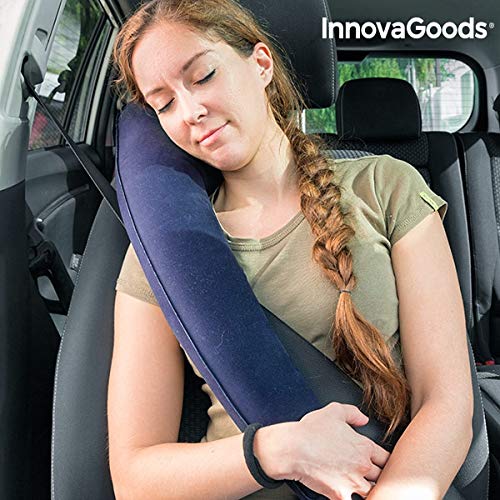 Preisvergleich Produktbild MIND Aufblasbares Reisekissen & Nackenkissen (zusammenrollbar) für Autos, Flugzeuge, Fähren Reisen