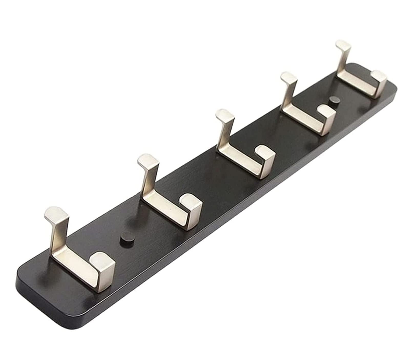 Garderobenhaken Haken Garderobe Wandhalterung Eingangsbereich Garderobe Mit 5 Wandhaken Für Organisierte Wand Und Aufbewahrung Im Wohnzimmer Kleiderhaken Wand Für Bad(Black)