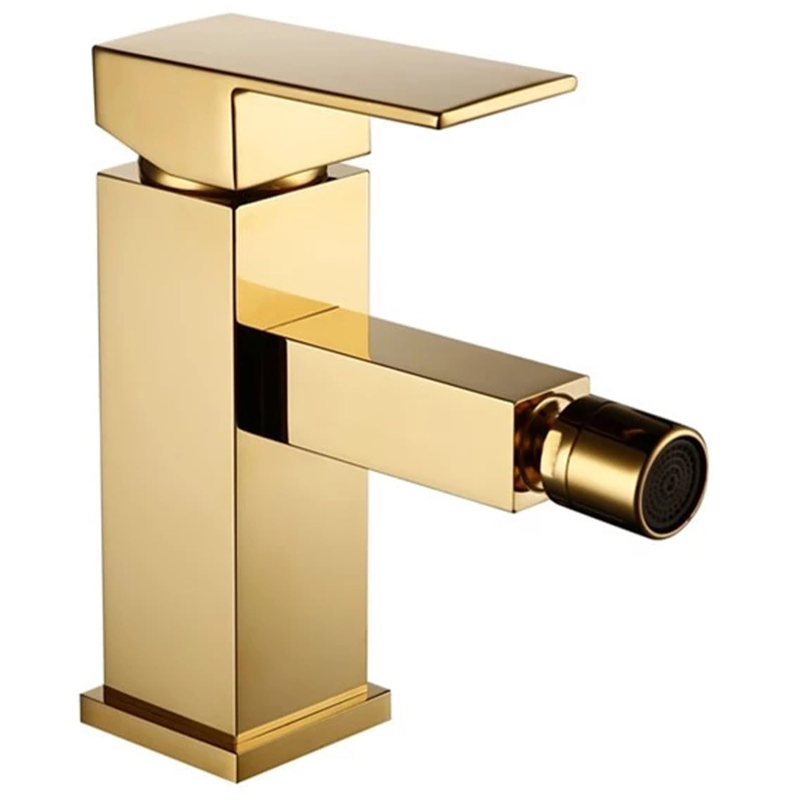 TIEOAXFT Toilet bidet Faucet set Kit Brass Hand Bidet faucet for Bathroom Single Handle Sinks Mixer Tap Cold And Hot Water Tap(Polished Gold)