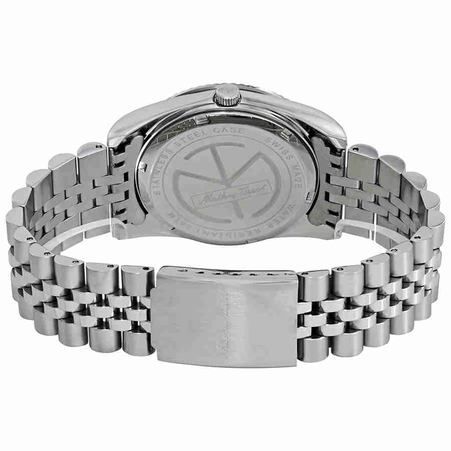 Image of Mathey-Tissot Stainless Steel Swiss Made Analog Silver Dial Men's Watch - H810An, Band Color-Silver