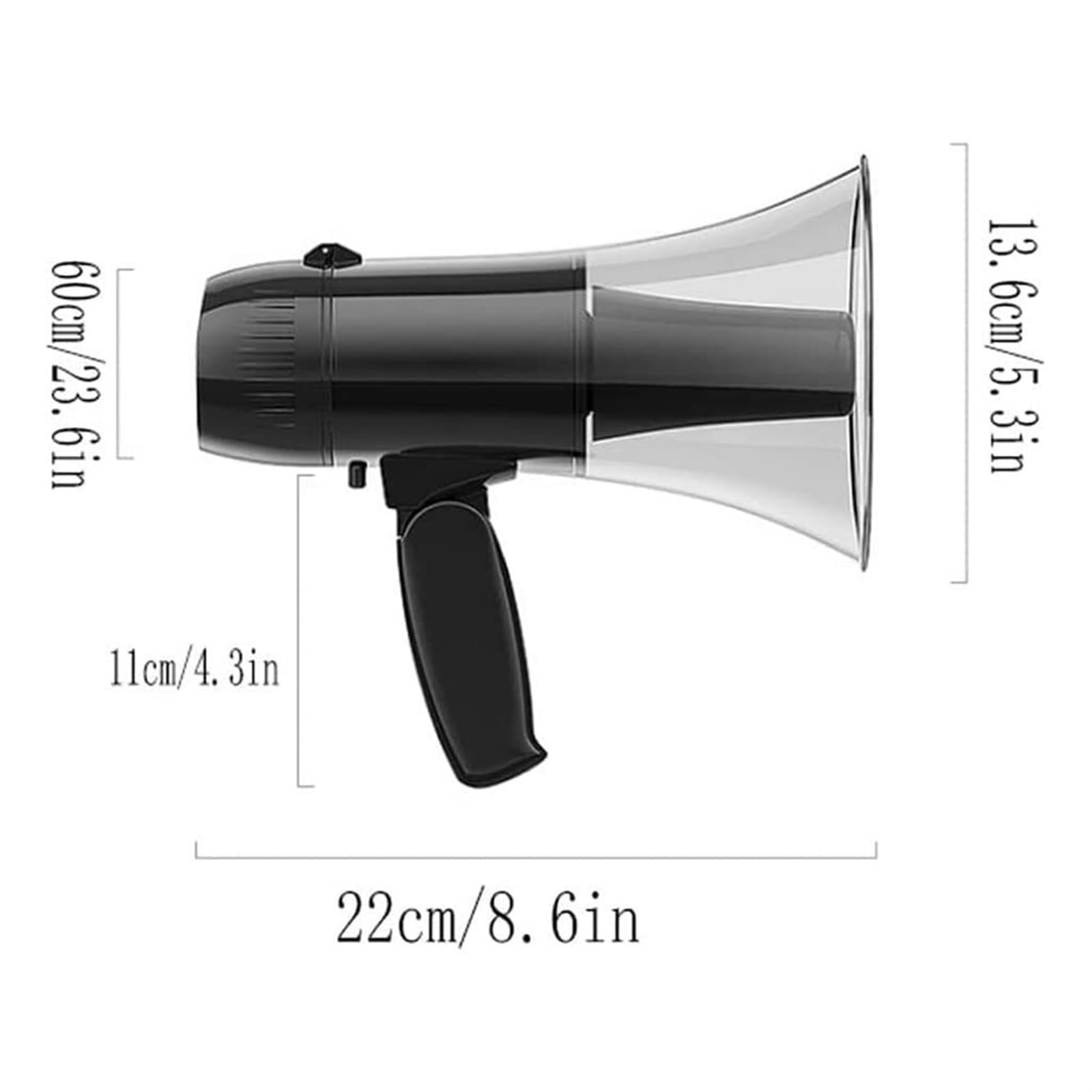Interiores Exteriores Megáfonos De Mano Altavoz Bocina Portátil Compacto Volumen Ajustable Amplificador Voz USB per Eventi All’Aperto