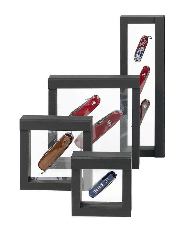 LINDNER Das Original Rama obiektowa Nimbus 150, wymiary wewnętrzne ramy 150 x 150 mm, czarna
