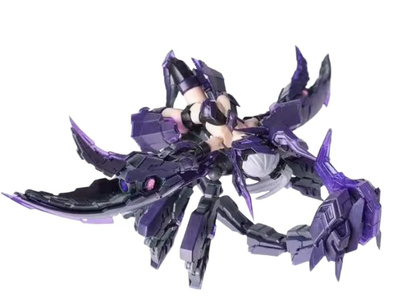 クモ型フィギュア 黒・紫 装飾帽子付き Amazon | 御模道 1/12 160mm 可動蜘蛛の戦士 プラモデル 未組立 第2弾