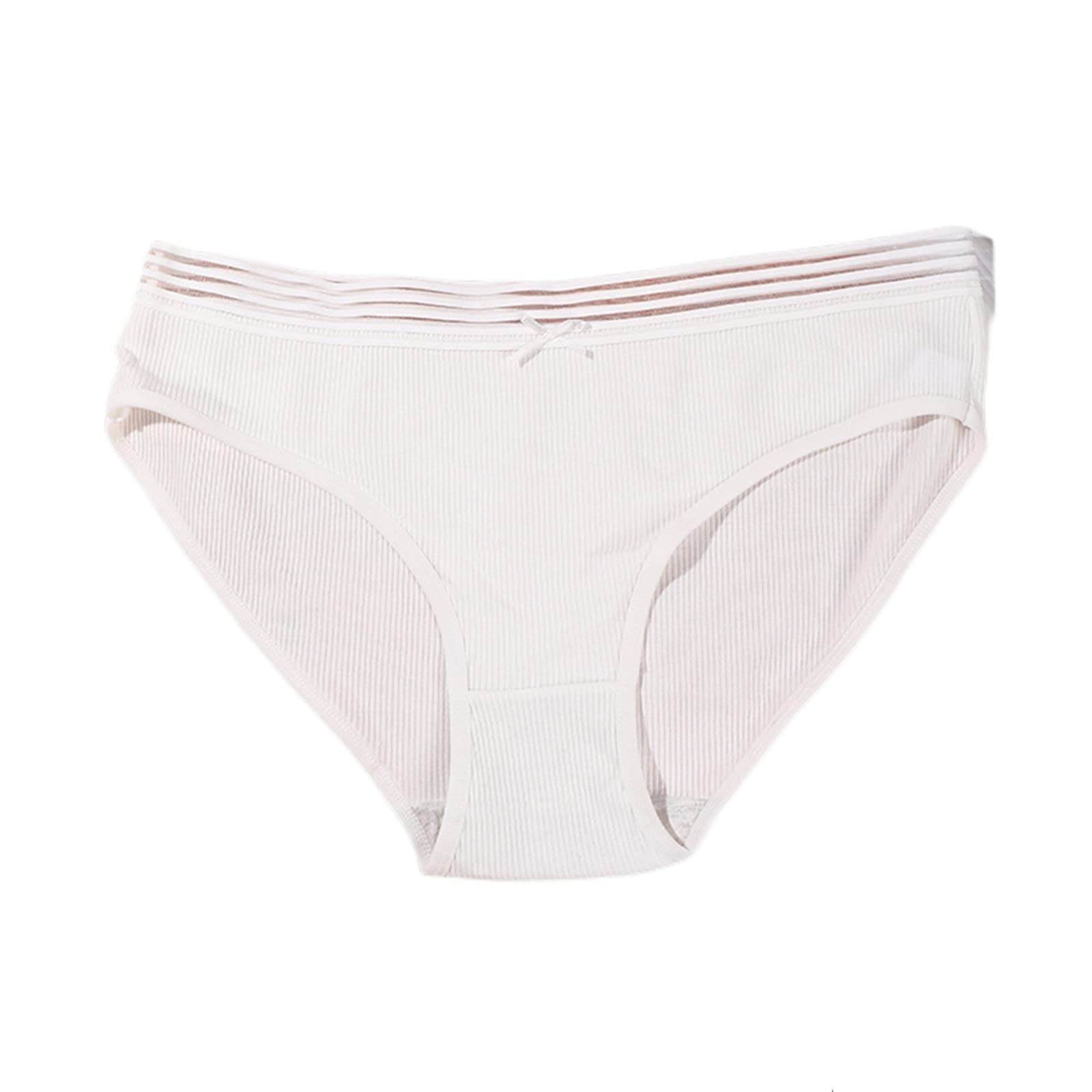 Slip Donna 3Pcs Womens Cotton Mutandine S-4Xl-White,S 40Kg-50Kg