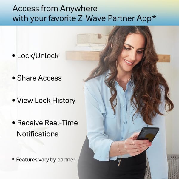 Miniatura 7 de Yale Assure Lock 2 Touch con Z-Wave - Cerradura inteligente de huellas dactilares en negro