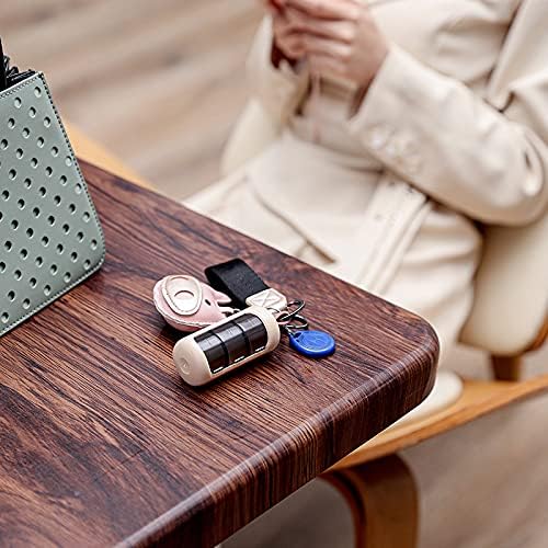 New Daily Pill Organizer, Small Portable Pill Box with Hook Up ,10 Compartment Sliding Travel Pill Case for Purse Vitamin Keychain Pill Holder