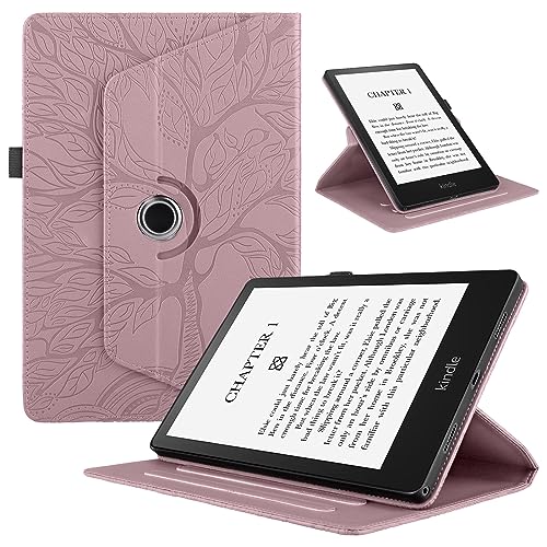 Tablet Cover per Xiaomi Pad 5 Pro 112021 Custodia 360°Multi Angolo Ruotabile Portatile Flip Protettiva con Supporto Funzione per Pad 5Oro rosa pelle sintetica