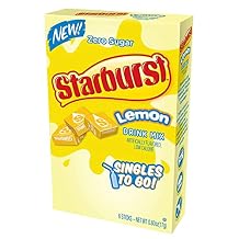 STARBURST SINGLES TO GO LEMON DRINK MIX 6 BOXES